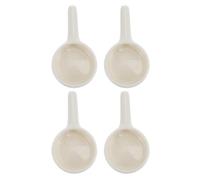 Homoyoyo Tealight Atmosphere, A Creating for Scalding A Warm and Comfortable and 4pcs Ceramic Candle Spoon Tray Small Practical Protects from Burners