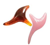 Homoyoyo Thai Foot Massage Stick for Reflexology and Circulation Natural Resin 2pcs Stimulates Internal Organs and Dredges Meridians, Pink Bird-Shaped Foot Massager for Relaxation