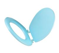 Homoyoyo Thickened EVA Soft Toilet Seat Cover Removable Replacement for Old Style Bathroom Toilet Bowl Easy to Install and Washable Smooth Surface for Comfortable Use Blue Uo Shape