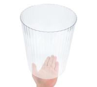 Homoyoyo Thickened Plastic Trash Can, Small Open-Top Waste Paper Basket for Bathroom and Bedroom, Simple Style Household Garbage Container