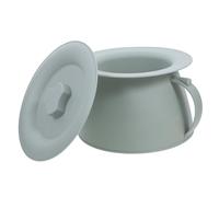 Homoyoyo Thickened Portable Urinal Spittoon with Lid and Handle for Elderly Pregnant Disabled Adults Non-Stain Smooth Surface Chamber Pot with Non-Slip Base for Hospital Use