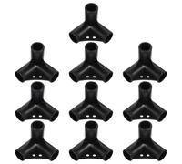 Homoyoyo Three-Way and Four-Way Tube Connectors and Constructing Greenhouse, Black for Gardening 10pcs 20mm Pp Material Brace Support Sunscreen Shed for Grape Trellis