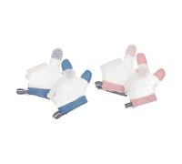 Homoyoyo Thumb Sucking Guard Gloves for Infants and Babies Anti Sucking Finger and Thumb Protective Soft Gloves Two Pairs Set Large Size Random Color