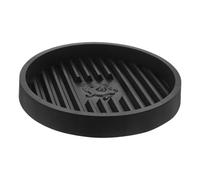 Homoyoyo Toilet Plunger Drip Tray Black Plastic Holder Base for Bathroom Kitchen Reusable Washable Drip Catcher Mat Fits Round Cup Plungers Space-Saving Vertical Stand Prevents Floor Water