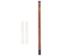 Homoyoyo Traditional Bamboo Flute D Key Beginner Musical Instrument with Purple Bamboo and Winding Thread Chinese Folk Long Flute for Students for Practice