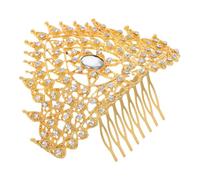 Homoyoyo Traditional Thai Hair Comb for Women Lightweight Alloy for Cultural Travel Photo Accessory Wedding and Prom Hair Clip with Radiant Shine