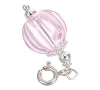 Homoyoyo Transparent Glass Wishing Bottle Keychain for Essential Oils Aromatherapy Oil Pendant Scratch Resistant Fragrance Container Portable Decorative Charm for Travel and Everyday Use