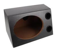 Homoyoyo Trapezoidal Wooden Speaker Enclosure PVC Veneer Car Audio Subwoofer Box for Vehicle Upgrade Easy Installation Robust Construction