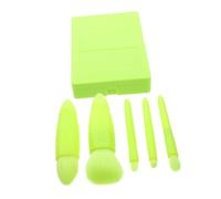 Homoyoyo Travel Makeup Brush Set 5pcs Miniature Blush and Eyeshadow Brushes with Mirror Case for Women on The Go