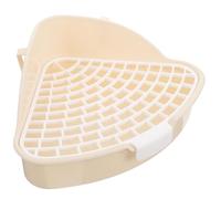Homoyoyo Triangle Corner Pet Litter Tray for Small Animals Rabbit and Hamster Potty Pan Space-saving Cat and Guinea Pig Toilet with Raised Edges for Clean Training