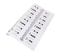 Homoyoyo Trumpet Chord Diagram Coated Paper Large Size Fingering Chart Practice Sheet for Beginners Brass Instrument Training