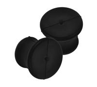 Homoyoyo Tuning Fork Holders Lightweight Design 2pcs Rubber Black and Prevents Slipping and Damage for Meditation and-the-go Use Suitable for Percussion Tuning Forks and Sound Healing Sound Healing