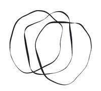 Homoyoyo Turntable Drive Belt Replacement Rubber Material for 3pcs Black Colour Easy to Use with No Jam Belt-driven Turntable and Cassette Tape Machine, Audio Equipment Repair