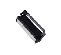 Homoyoyo Two in One Phonograph Cleaning Brush with Scrubbing and Villi Carbon Fiber for Vinyl Turntables Static Dust Remover Protective Black Aluminum Alloy