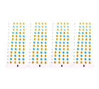 Homoyoyo Ukulele Fingerboard Stickers Scale Decal Labels 4 Sheets Easy to Understand Pvc Self-learning Aid Practice for Beginners Suitable for Soprano Concert Tenor Ukulele