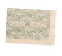 Homoyoyo Underglaze Floral Transfer Decals for Pottery Durable Ceramic Decals for High Temperature Firing for DIY Crafts and Artistic Projects Green Line Rose Design