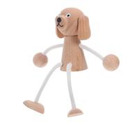 Homoyoyo Unfinished Wooden Dog Figurine DIY Craft Kit for Adults Blank Puppy Model for Painting and Creative Art Projects Educational Animal Wood Sculpture for Classroom and Family Bonding