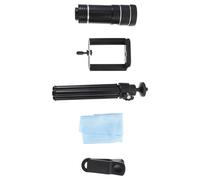 Homoyoyo Universal Smartphone Telephoto Lens Kit 20X Clip-On Camera Lens Tripod and Eyecup Easy to Attach Macro and Distant Photo Capture Random Color
