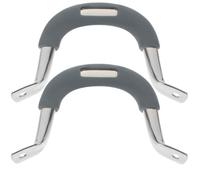 Homoyoyo Universal Thickened Stainless Steel Pot Handles with Silicone Grip, 2Pcs Replacement Side Handles for Saucepan and Steamer, Heat-Resistant Kitchen Cookware Accessories