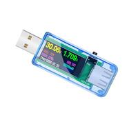 Homoyoyo USB Power Type Multimeter with LCD Display Voltage Capacity Energy Temperature Monitoring Portable USB Tester for Cable Charging Status Detection