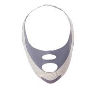 Homoyoyo V-shaped Face Sculpting Mask Jaw Lifting Strap, Facial Slimming Device for Double Chin Removal, Adjustable Face Compression Tool for Men and Women, Gray Pressure Band