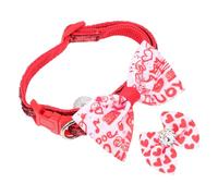 Homoyoyo Valentine’S Day Pet Collar and Bow Tie Set, Decorative Dog and Cat Collar Prop with Festival Neckwear, Lovely Adjustable Neck Decor for Dogs and Cats, 2Pcs
