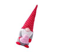 Homoyoyo Valentine'S Day Gnome Doll Faceless Stuffed Doll Heart Desktop Ornament Small Cute Festive Decoration for Home and Office Display