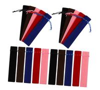 Homoyoyo Velvet Drawstring Pen Pouch Bulk 50pcs Set, Soft Single Sleeve Pencil Case for School Children and Office Supplies, Carry Storage Bags for Writing Tools and Art Supplies