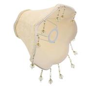 Homoyoyo Victorian European Table Lampshade with Tassel Fringe, Bell Shape Cloth Lamp Shade for Table Lamp, Enhances Light Diffusion, Easy to Clean, Suitable for Bedroom and Living Room