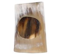 Homoyoyo Viking Drinking Horn Display Stand Base 10-15Cm Natural Horn Craft Holder for Shelf and Wall Mounted Cup Rack