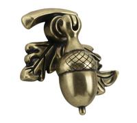 Homoyoyo Vintage Acorn Single Hole Cabinet Knob Small Decorative Dresser Handle in Antique Bronze Lightweight and Easy to Install for Wardrobe Cupboard Drawer and Closet Furniture