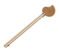 Homoyoyo Vintage Brass Cabinet Lock with Leaf-Shaped Barrel Bolt Pin Antique Finish Retro Style Key for Furniture Doors Household Security Lock Easy Installation