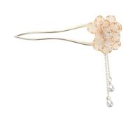 Homoyoyo Vintage Chinese Enamel Peony Hairpin Lightweight Floral Hairpin for Weddings Parties Elegant Metal Hair Stick for Hanfu Enthusiasts Classical Style Lovers for Loved Ones