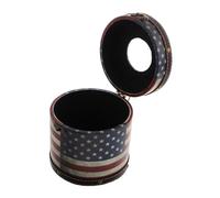 Homoyoyo Vintage Cylindrical Tissue Box Holder Midcentury Modern Decor Napkin Box with Large Capacity for Bathroom Vanity Office Living Car Use Easy to Clean and Store