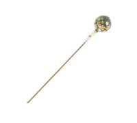 Homoyoyo Vintage Dangle Hair Stick for Long Hair Classical Chinese Style Hairpin with Elegant Green Beads Secure Chopsticks for Women and Stylish Accessory for Buns and Updos