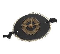 Homoyoyo Vintage Gear Steampunk Single Eye Patch for Adults Halloween Pirate Eye Cover Adjustable Strap Party Accessory for Costume Random Color