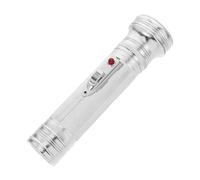 Homoyoyo Vintage Metal Handheld Torch Prop, Old Fashioned Flashlight with Reliable Iron Shell, Battery Operated Portable Retro Style Random Style