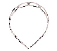 Homoyoyo Vintage Tortoiseshell Acetate Hairband Non-slip Teeth Headband Fashion Hair Accessory for Women Face Cleaning and Daily Wear Blue Tortoiseshell