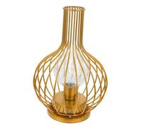 Homoyoyo Vintage Wine Bottle LED Desk Lamp Iron Art Decorative Night Light for Bar and Study Home Ornament Golden Decanter Design