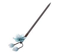 Homoyoyo Vintage Wooden Hair Stick for Women Durable Decorative Hairpin Secure Fit Traditional Chinese Style Hairpin for Long Hair Hanfu Accessories Elegant Retro Design