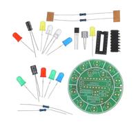 Homoyoyo Voice Controlled Rotating LED Light Kit DIY Electronic Soldering Practice Board with Sound Sensitive Mic Smooth Full Rotation Creative Scientific Experiment Lamp for Hobbyists and