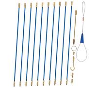 Homoyoyo Wall Cable Fiberglass Fish Tape Wire Puller Tool for Electrical Cable Glow Rods Fish Tape Pull Kit for Home Repair