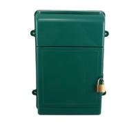 Homoyoyo Wall Mount Locking Mailbox with Secure Lock System and Weather Resistant Plastic Material, Decorative Retro Post Box outside Use at Home or House, Sturdy Wall Mounted Letter