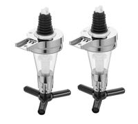 Homoyoyo Wall Mounted Wine Dispenser Pump Head 25Ml Spring-Loaded Liquor Ration Pourer Spout 2Pcs for Bar and Home Drinking Supply