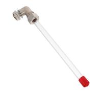 Homoyoyo Water Level Gauge Acrylic Tube 20cm with 3/8 Elbow for Boiler and Firefighting Water Tank - Cistern Tank Level Indicator for Home and Commercial Use