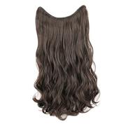 Homoyoyo Wavy Clip In Hair Extensions for Women Invisible Loose Hairpiece Natural Black Easy to Install Blends with Your Hair for Volume and Style