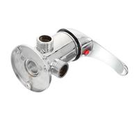 Homoyoyo Way Shower Diverter Valve Bathtub Faucet Connector for Hot and Cold Water Control with Massage Nozzle Thick Stable Base Plate Easy Temperature Stylish Bathroom Accessory