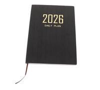 Homoyoyo Weekly Schedule Planner with PU Leather Cover Daily Weekly Calendar Notebook for Efficient Management Portable Design for Students Professionals Global English Layout