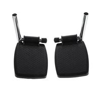 Homoyoyo Wheelchair Footplate Replacement Thickened Metal Footrest Pedal Footrest Pads for Patient Wheelchair Stability and Comfort