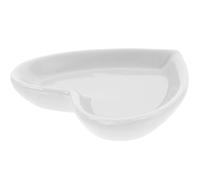 Homoyoyo White Ceramic Jewellery Plate Heart Design Practical Ring Dish for Home and Bathroom Organiser